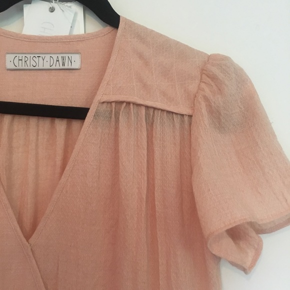 SOLD NWT Christy Dawn Dress Pink Salmon One Size - Picture 4 of 7